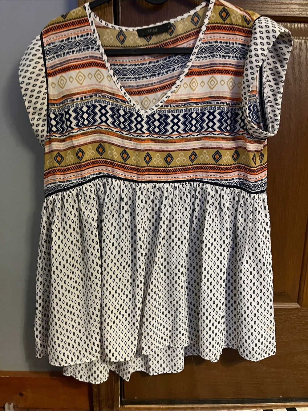 Anthropology multi color blouse